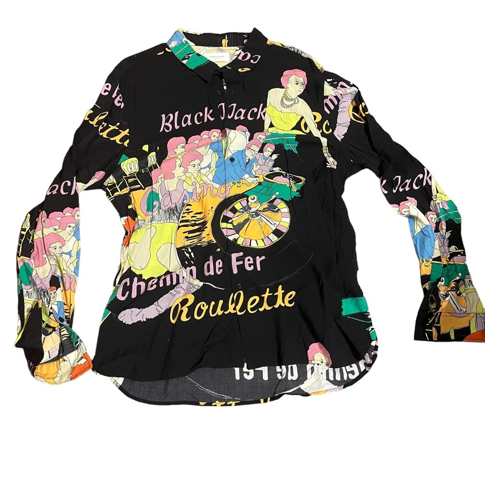 Ovadia & Sons Men's Blackjack Graphic Sport Shirt